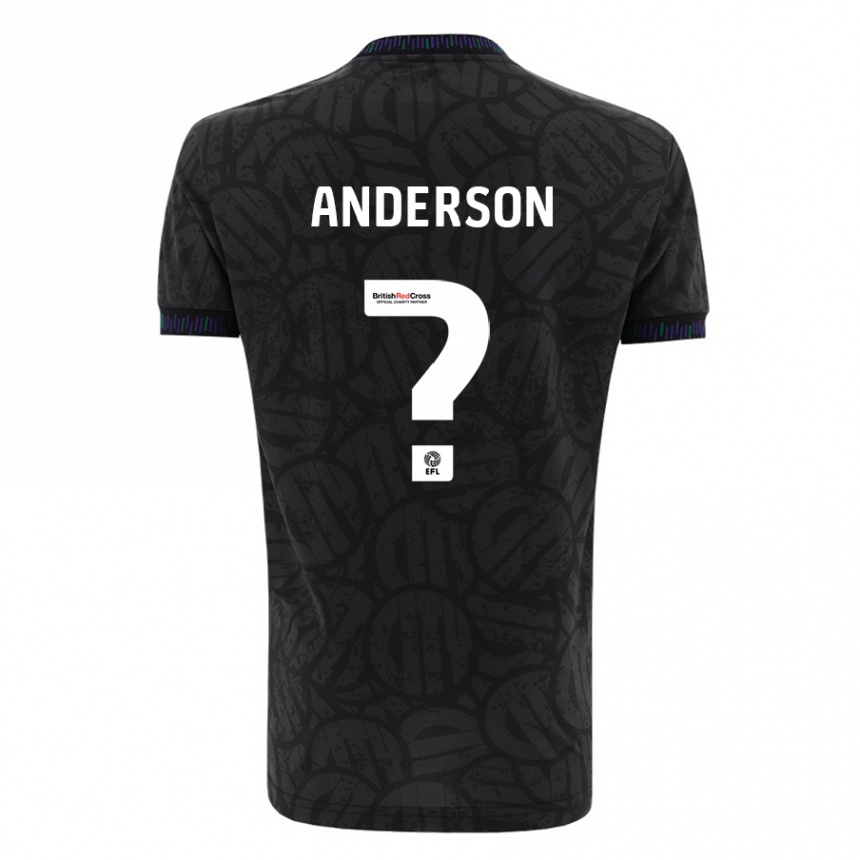 Hombre Fútbol Camiseta Taine Anderson #0 Negro 2ª Equipación 2023/24