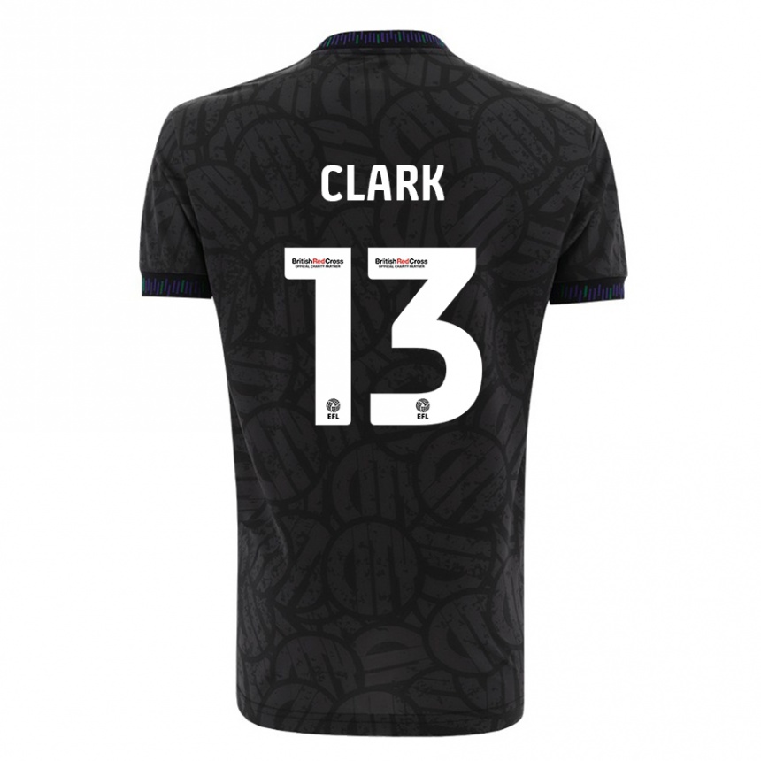 Hombre Fútbol Camiseta Olivia Clark #13 Negro 2ª Equipación 2023/24