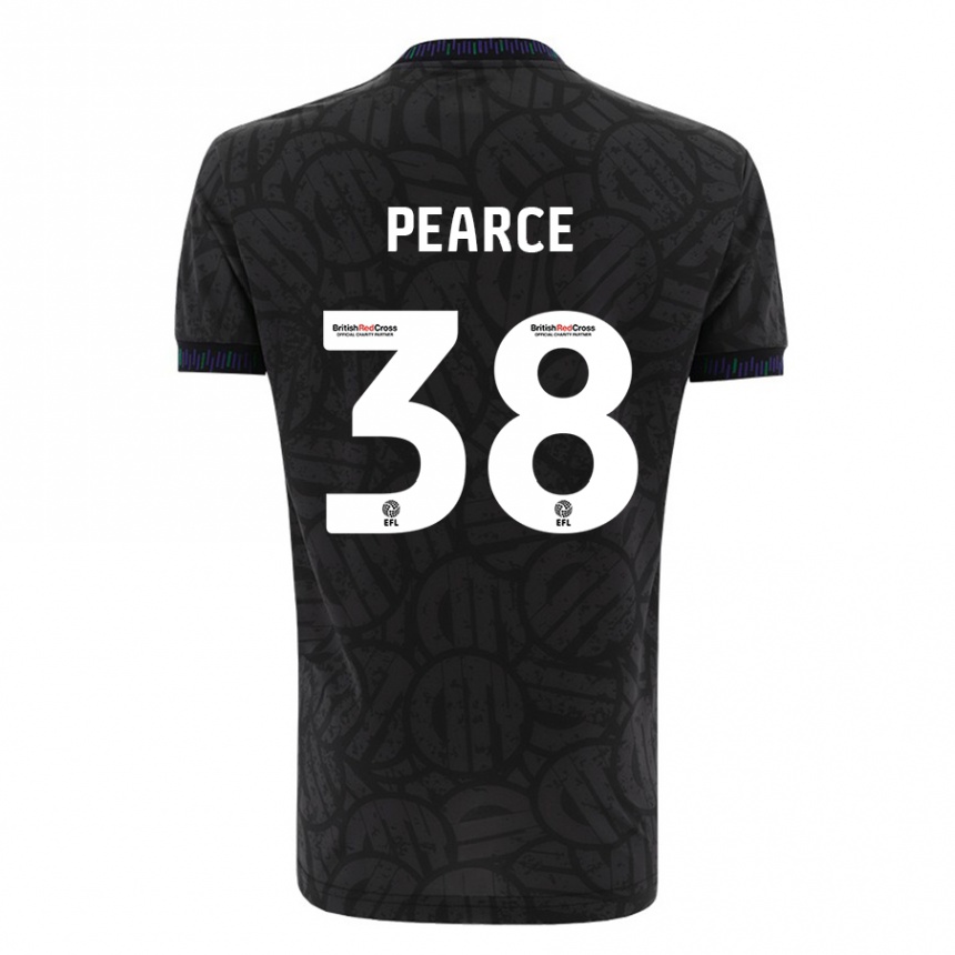 Hombre Fútbol Camiseta Manon Pearce #38 Negro 2ª Equipación 2023/24