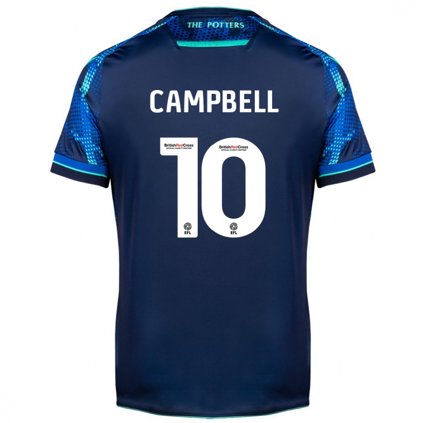 Hombre Fútbol Camiseta Tyrese Campbell #10 Armada 2ª Equipación 2023/24