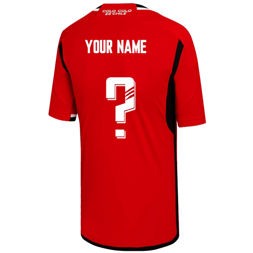 Hombre Fútbol Camiseta Su Nombre #0 Rojo 2ª Equipación 2023/24