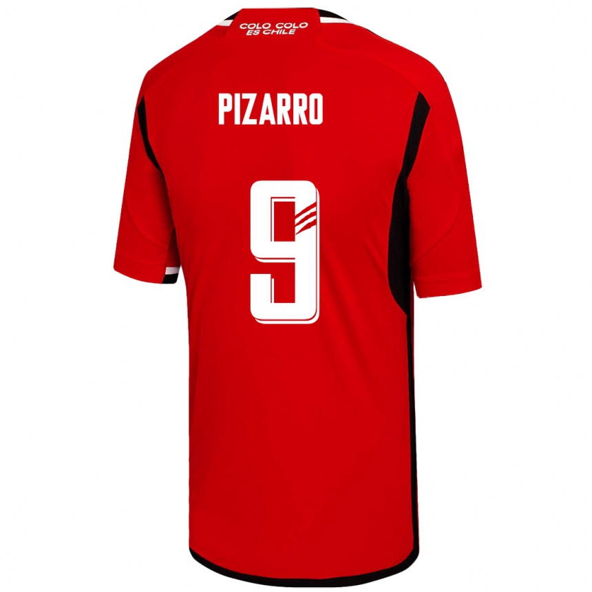 Hombre Fútbol Camiseta Damián Pizarro #9 Rojo 2ª Equipación 2023/24