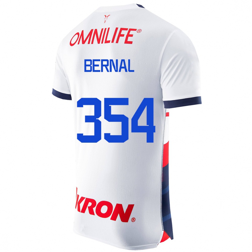 Hombre Fútbol Camiseta Carlos Bernal #354 Blanco 2ª Equipación 2023/24