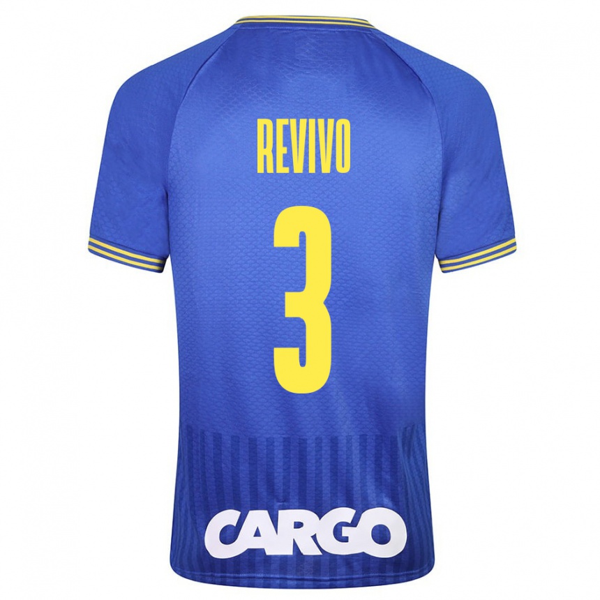 Hombre Fútbol Camiseta Roy Revivo #3 Azul 2ª Equipación 2023/24