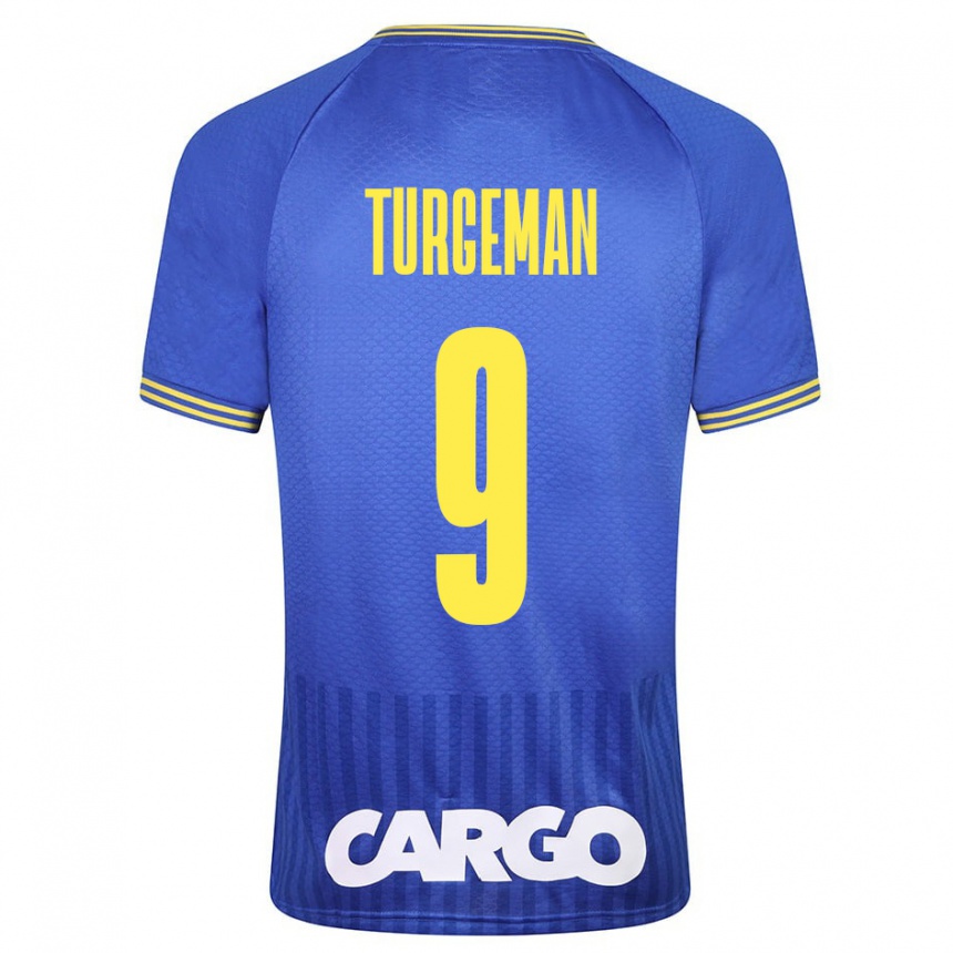 Hombre Fútbol Camiseta Dor Turgeman #9 Azul 2ª Equipación 2023/24