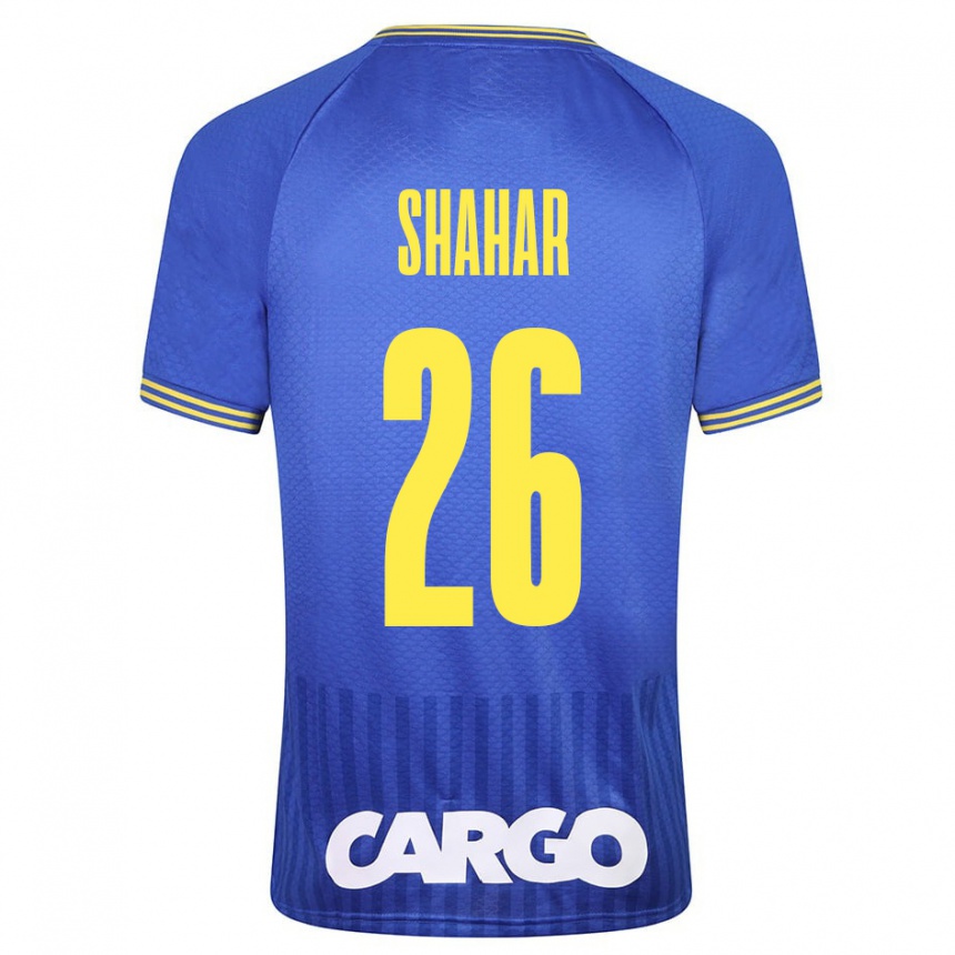 Hombre Fútbol Camiseta Ido Shahar #26 Azul 2ª Equipación 2023/24