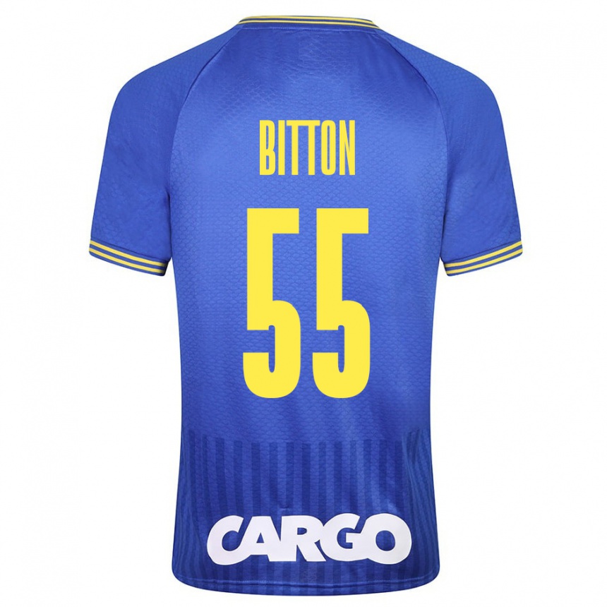 Hombre Fútbol Camiseta Nir Bitton #55 Azul 2ª Equipación 2023/24