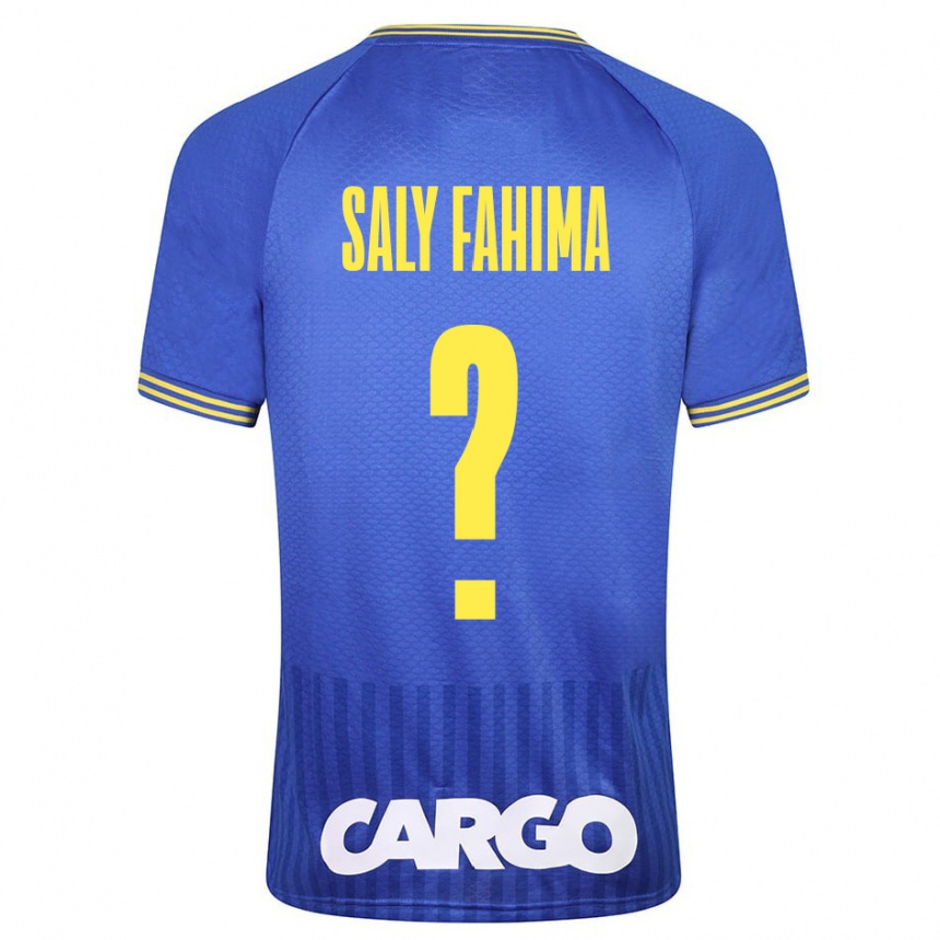 Hombre Fútbol Camiseta Israel Saly Fahima #0 Azul 2ª Equipación 2023/24