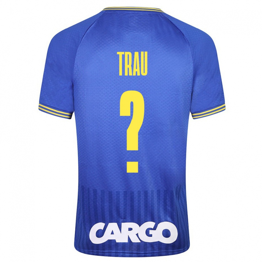 Hombre Fútbol Camiseta Idan Trau #0 Azul 2ª Equipación 2023/24