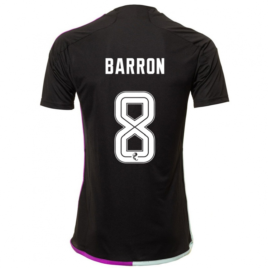 Hombre Fútbol Camiseta Connor Barron #8 Negro 2ª Equipación 2023/24