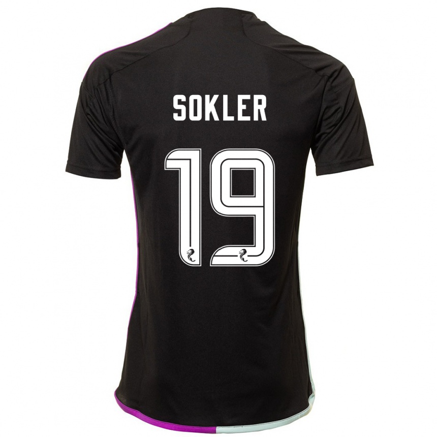 Hombre Fútbol Camiseta Ester Sokler #19 Negro 2ª Equipación 2023/24