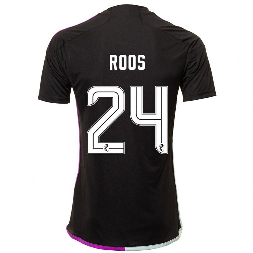 Hombre Fútbol Camiseta Kelle Roos #24 Negro 2ª Equipación 2023/24