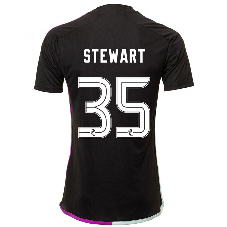 Hombre Fútbol Camiseta Alfie Stewart #35 Negro 2ª Equipación 2023/24