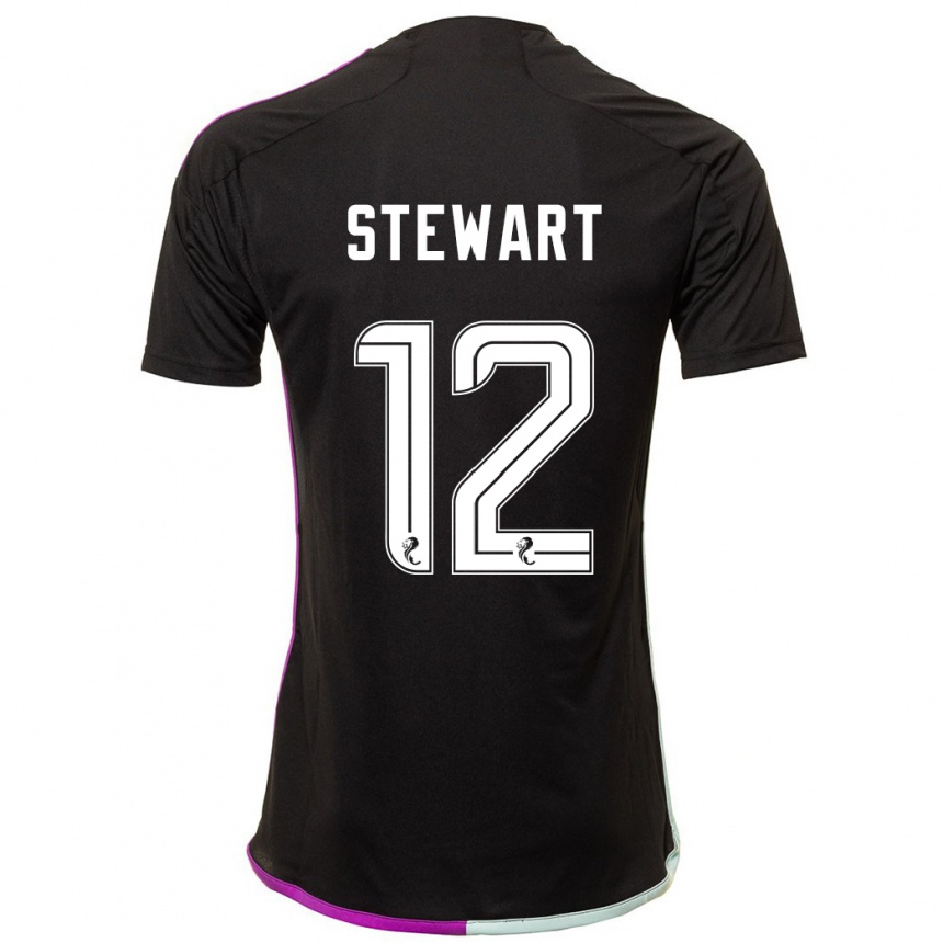 Hombre Fútbol Camiseta Hannah Stewart #12 Negro 2ª Equipación 2023/24