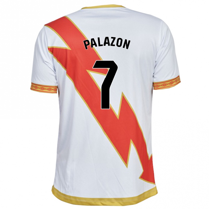 Mujer Fútbol Camiseta Isi Palazón #7 Blanco 1ª Equipación 2023/24
