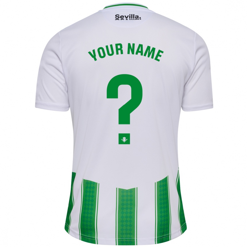 Mujer Fútbol Camiseta Su Nombre #0 Blanco 1ª Equipación 2023/24