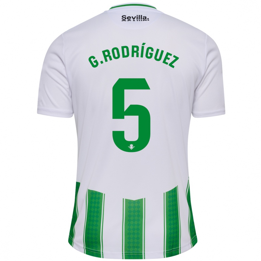 Mujer Fútbol Camiseta Guido Rodríguez #5 Blanco 1ª Equipación 2023/24