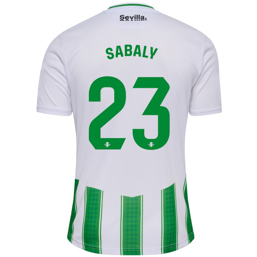 Mujer Fútbol Camiseta Youssouf Sabaly #23 Blanco 1ª Equipación 2023/24