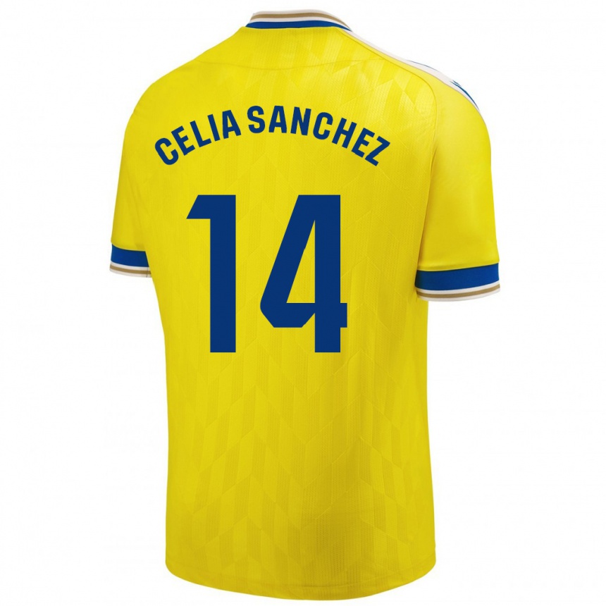 Mujer Fútbol Camiseta Celia Sánchez García #14 Amarillo 1ª Equipación 2023/24