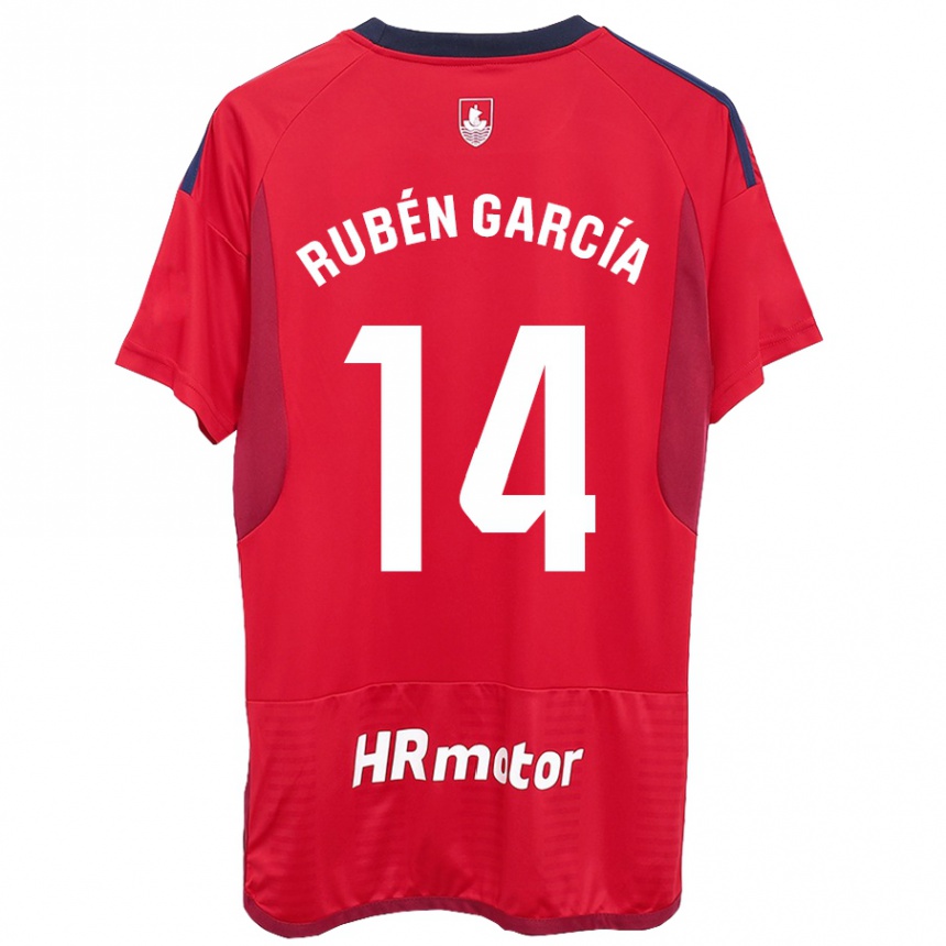 Mujer Fútbol Camiseta Rubén García #14 Rojo 1ª Equipación 2023/24