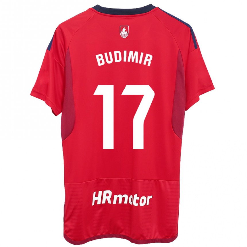 Mujer Fútbol Camiseta Ante Budimir #17 Rojo 1ª Equipación 2023/24