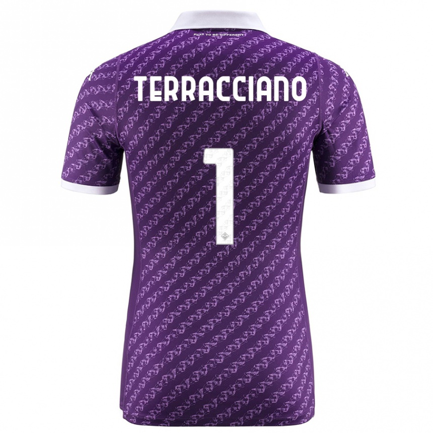 Mujer Fútbol Camiseta Pietro Terracciano #1 Violeta 1ª Equipación 2023/24