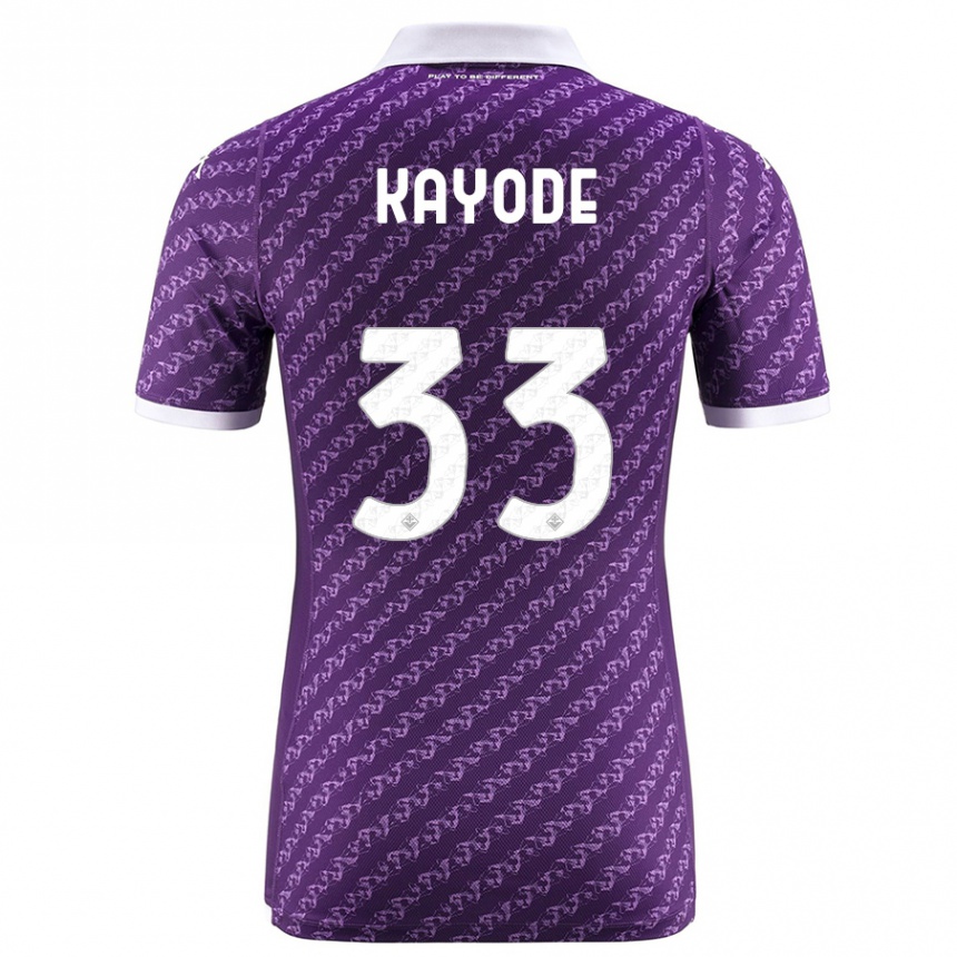 Mujer Fútbol Camiseta Michael Kayode #33 Violeta 1ª Equipación 2023/24