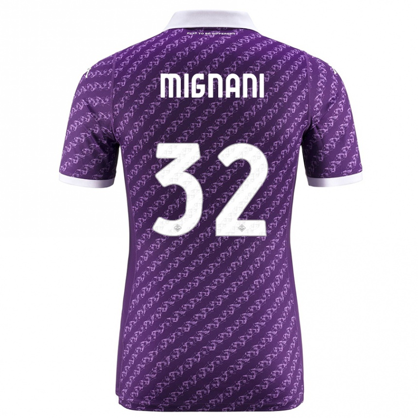 Mujer Fútbol Camiseta Carlo Mignani #32 Violeta 1ª Equipación 2023/24