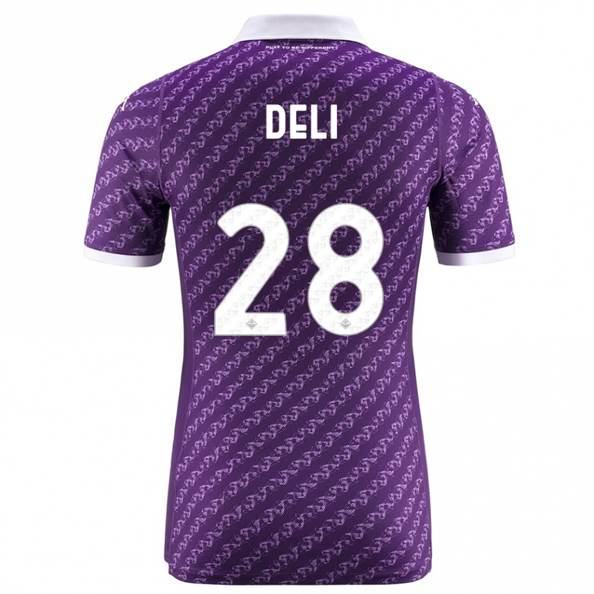 Mujer Fútbol Camiseta Lapo Deli #28 Violeta 1ª Equipación 2023/24