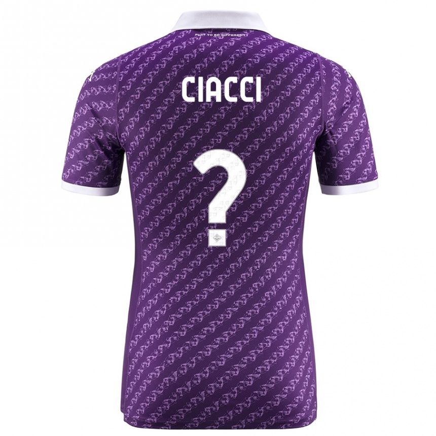Mujer Fútbol Camiseta Niccolò Ciacci #0 Violeta 1ª Equipación 2023/24