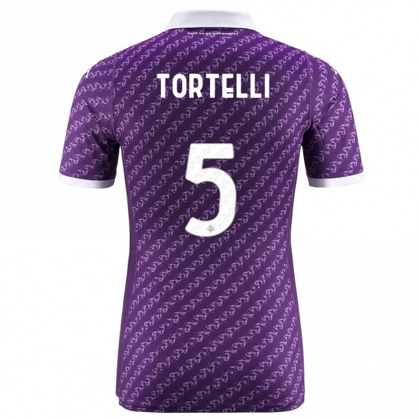 Mujer Fútbol Camiseta Alice Tortelli #5 Violeta 1ª Equipación 2023/24