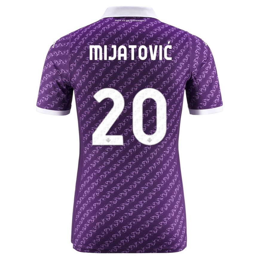 Mujer Fútbol Camiseta Milica Mijatović #20 Violeta 1ª Equipación 2023/24