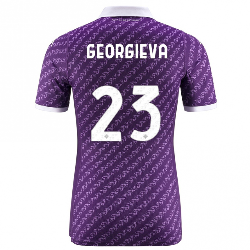 Mujer Fútbol Camiseta Marina Georgieva #23 Violeta 1ª Equipación 2023/24