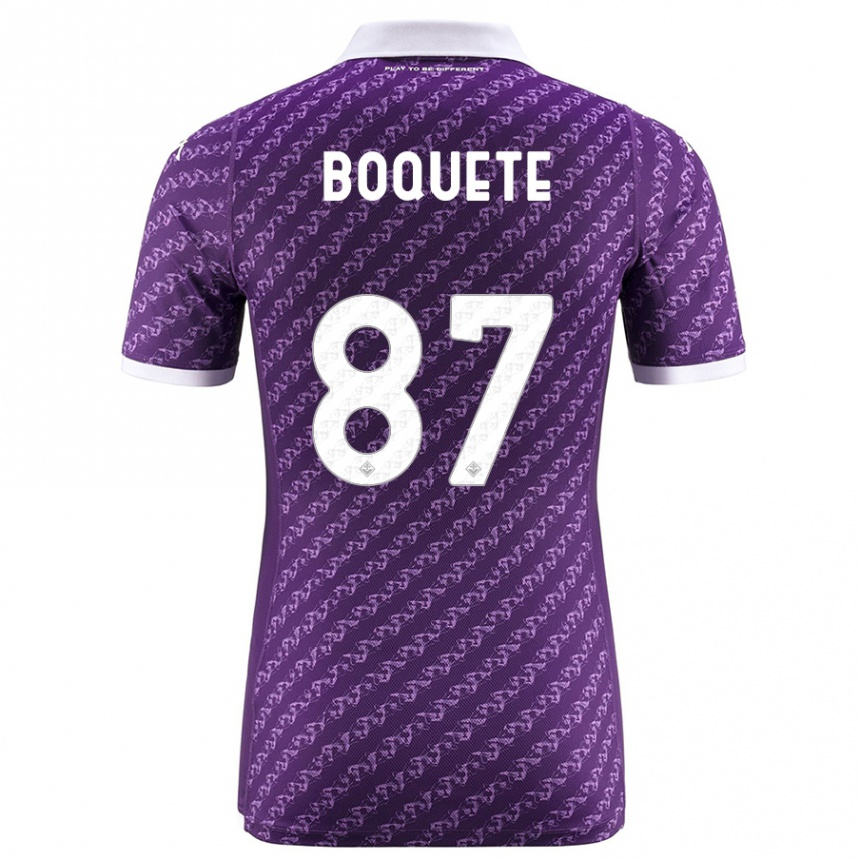 Mujer Fútbol Camiseta Verónica Boquete #87 Violeta 1ª Equipación 2023/24