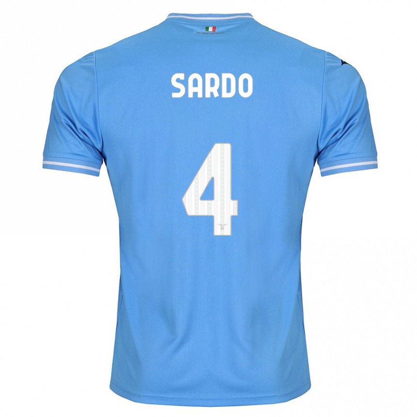 Mujer Fútbol Camiseta Jacopo Sardo #4 Azul 1ª Equipación 2023/24