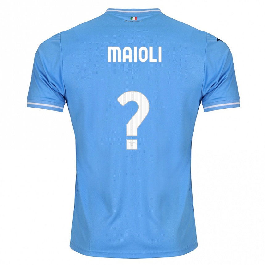 Mujer Fútbol Camiseta Francesco Maioli #0 Azul 1ª Equipación 2023/24