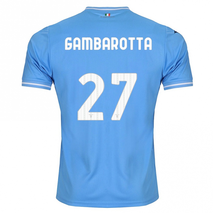 Mujer Fútbol Camiseta Margot Gambarotta #27 Azul 1ª Equipación 2023/24