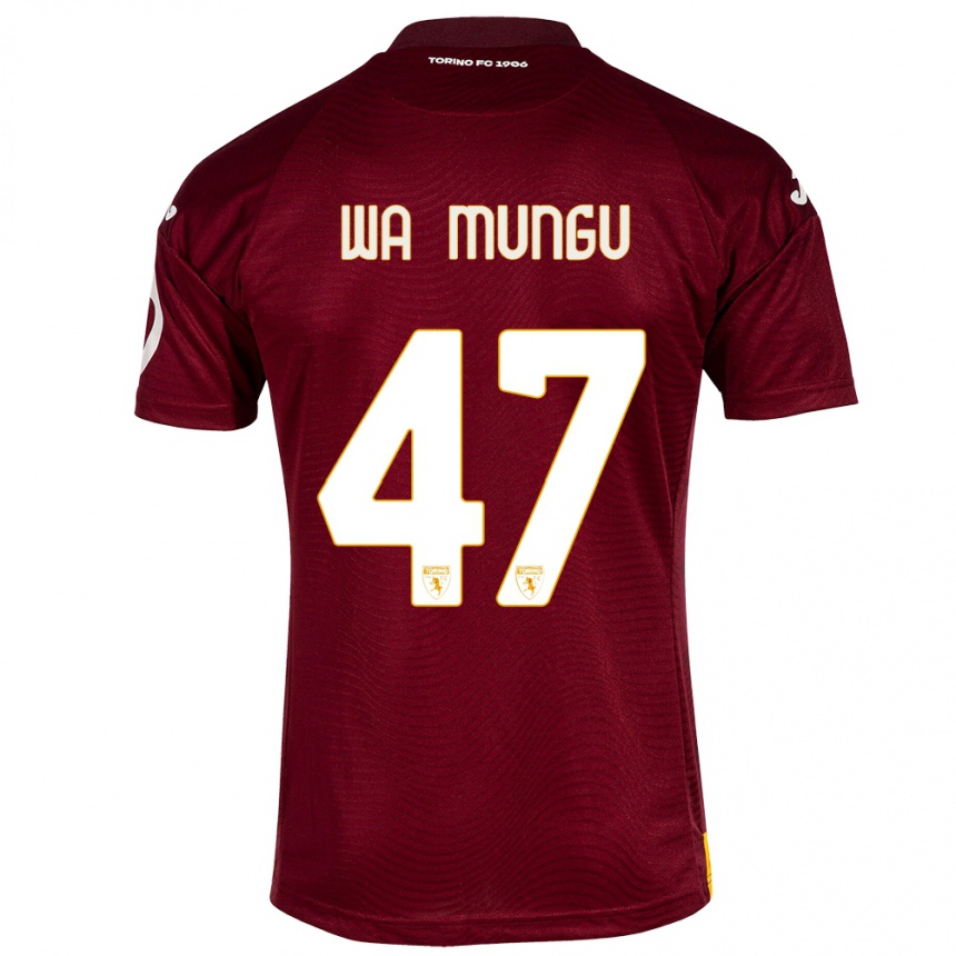 Mujer Fútbol Camiseta Vimoj Muntu Wa Mungu #47 Rojo Oscuro 1ª Equipación 2023/24