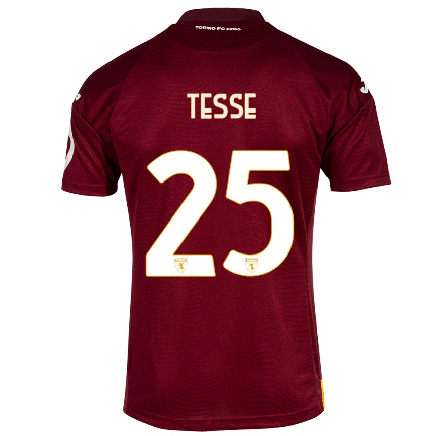 Mujer Fútbol Camiseta Manuela Tesse #25 Rojo Oscuro 1ª Equipación 2023/24