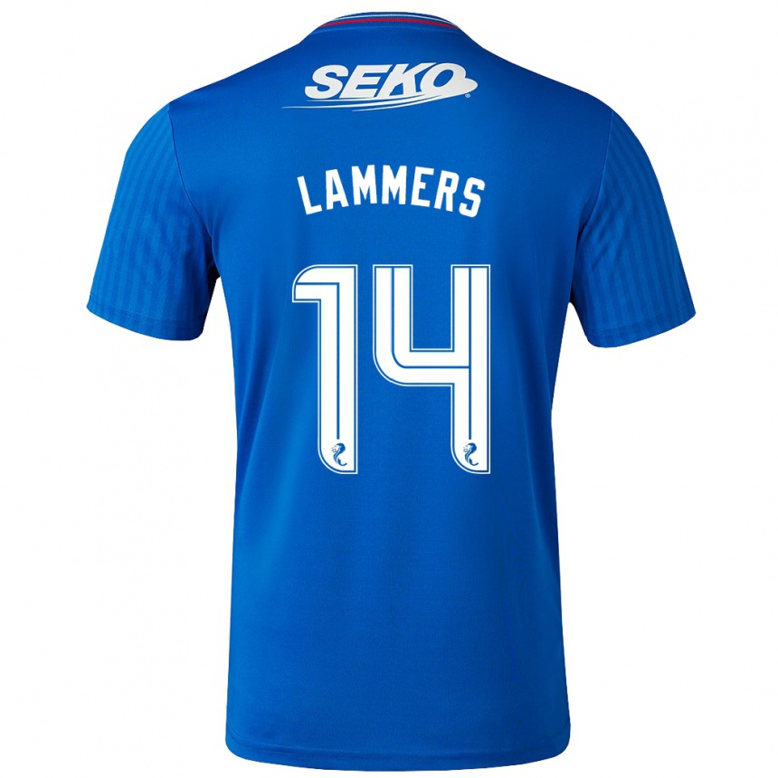 Mujer Fútbol Camiseta Sam Lammers #14 Azul 1ª Equipación 2023/24
