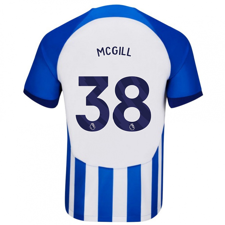 Mujer Fútbol Camiseta Tom Mcgill #38 Azul 1ª Equipación 2023/24