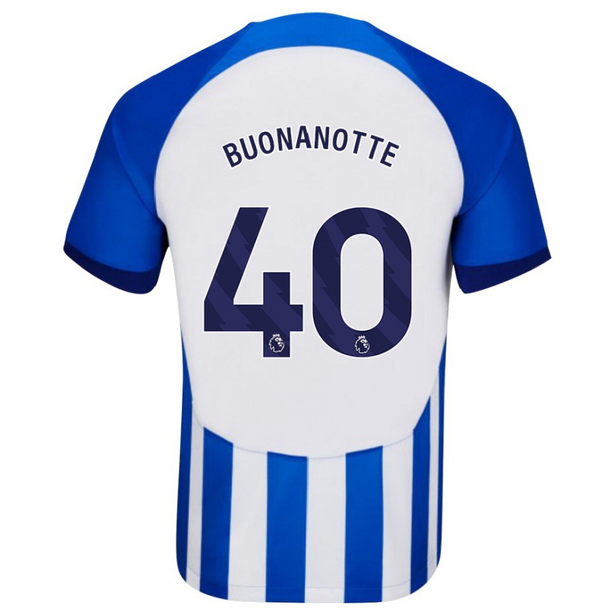 Mujer Fútbol Camiseta Facundo Buonanotte #40 Azul 1ª Equipación 2023/24