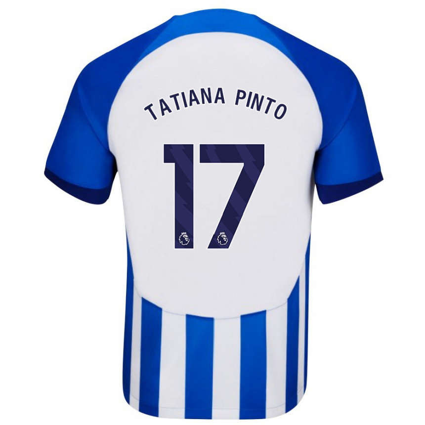 Mujer Fútbol Camiseta Tatiana Vanessa Ferreira Pinto #17 Azul 1ª Equipación 2023/24