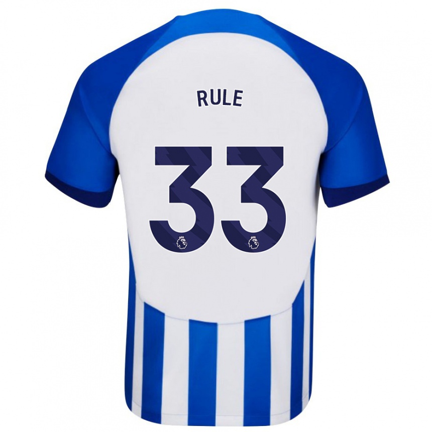 Mujer Fútbol Camiseta Charlize Jayde Rule #33 Azul 1ª Equipación 2023/24