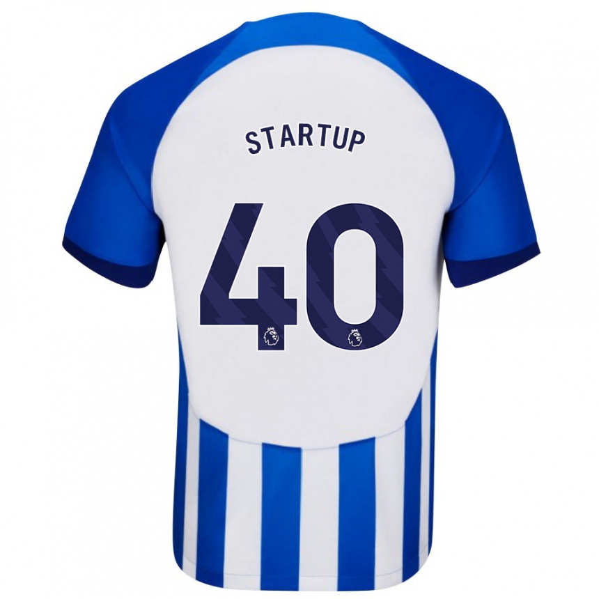 Mujer Fútbol Camiseta Katie Startup #40 Azul 1ª Equipación 2023/24