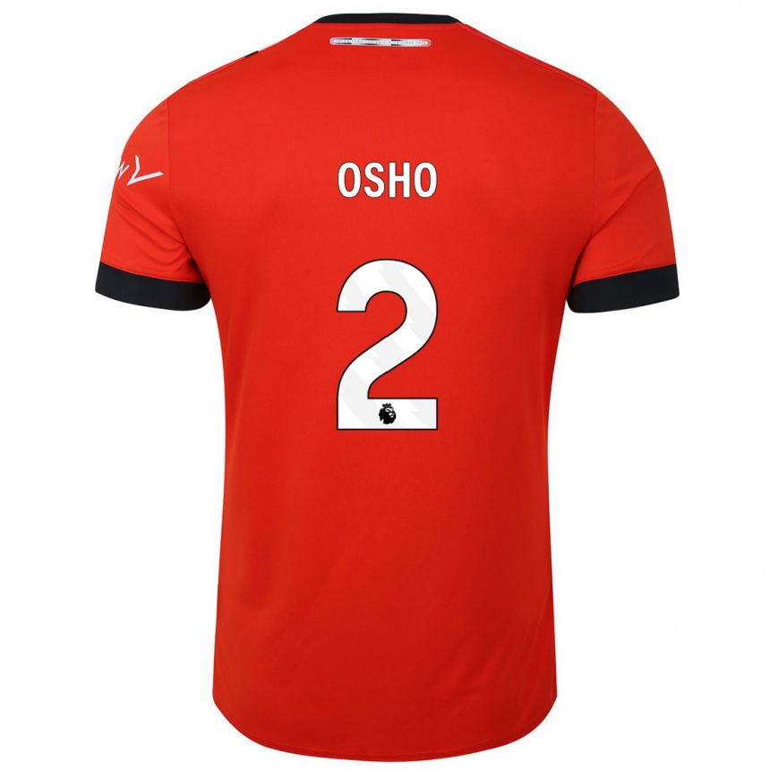 Mujer Fútbol Camiseta Gabriel Osho #2 Rojo 1ª Equipación 2023/24