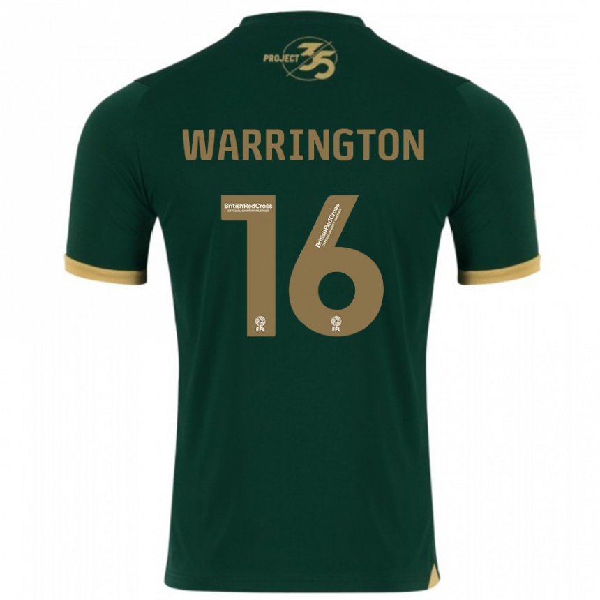 Mujer Fútbol Camiseta Lewis Warrington #16 Verde 1ª Equipación 2023/24