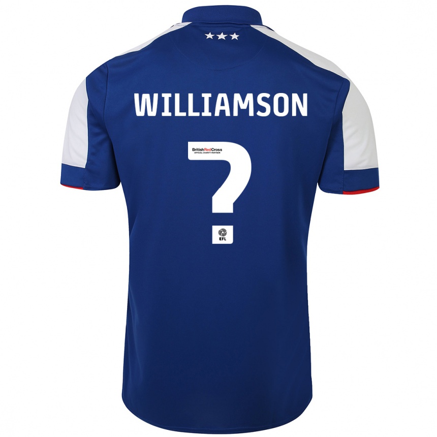 Mujer Fútbol Camiseta Woody Williamson #0 Azul 1ª Equipación 2023/24