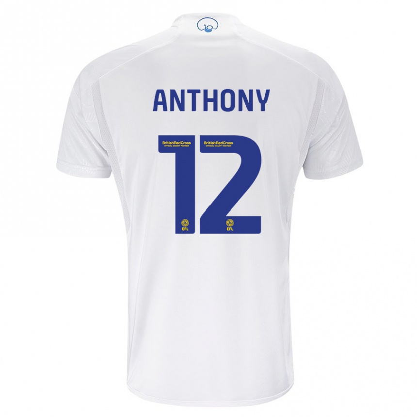 Mujer Fútbol Camiseta Jaidon Anthony #12 Blanco 1ª Equipación 2023/24