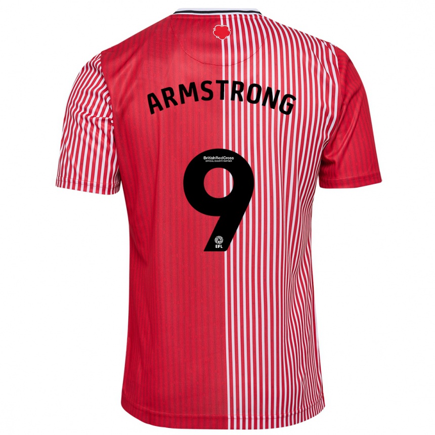 Mujer Fútbol Camiseta Adam Armstrong #9 Rojo 1ª Equipación 2023/24